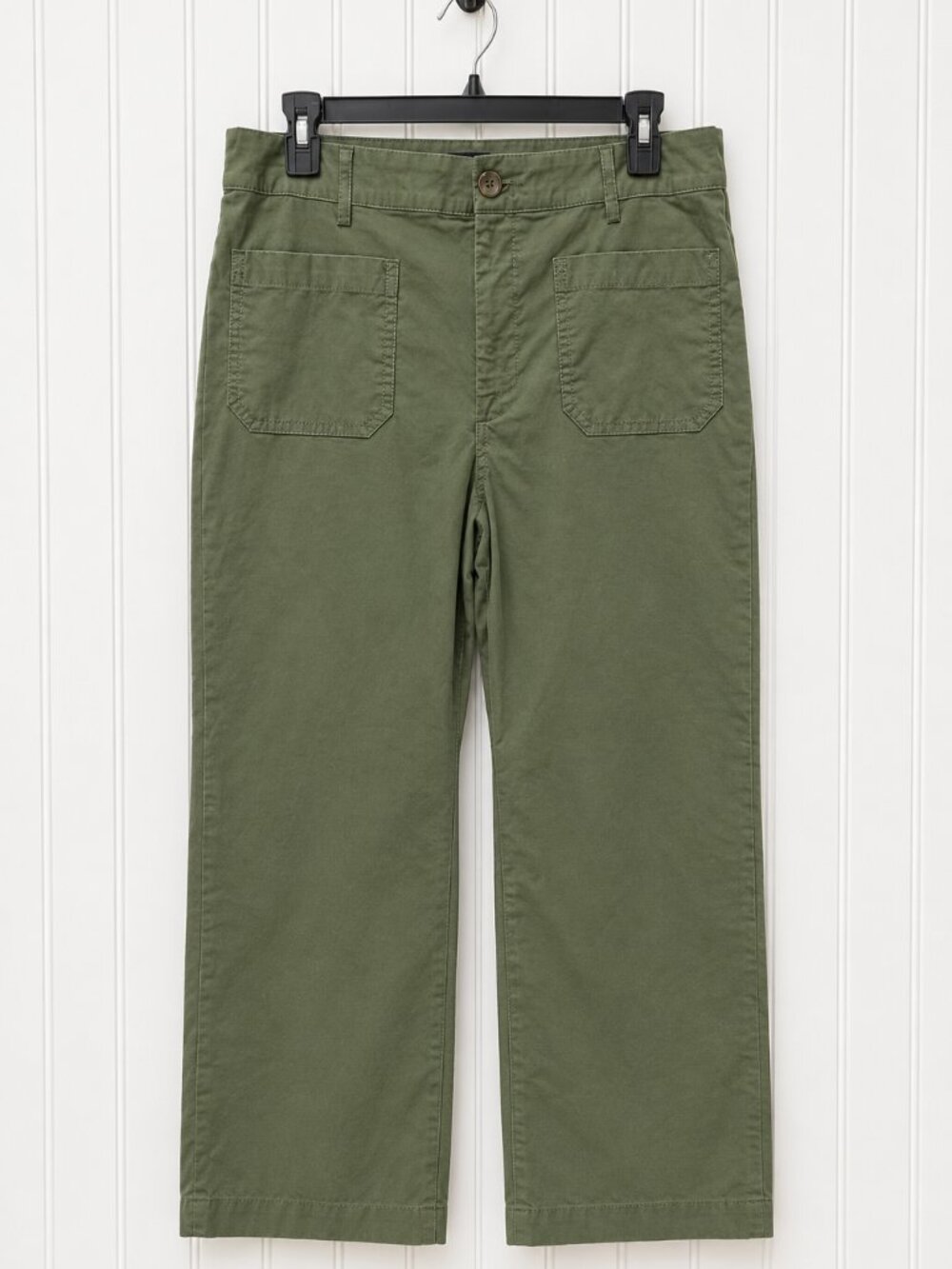 J.Crew Olive Green Wide Leg Chino Pants Size 30